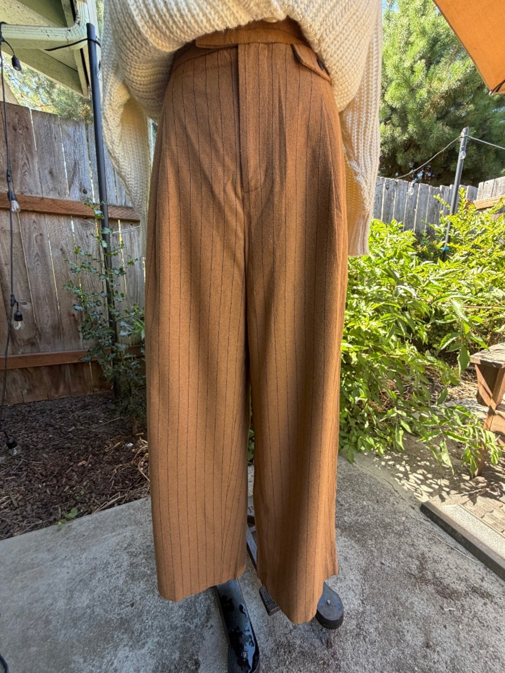 Madewell The Rosedale Pinstripe Slacks Size 12